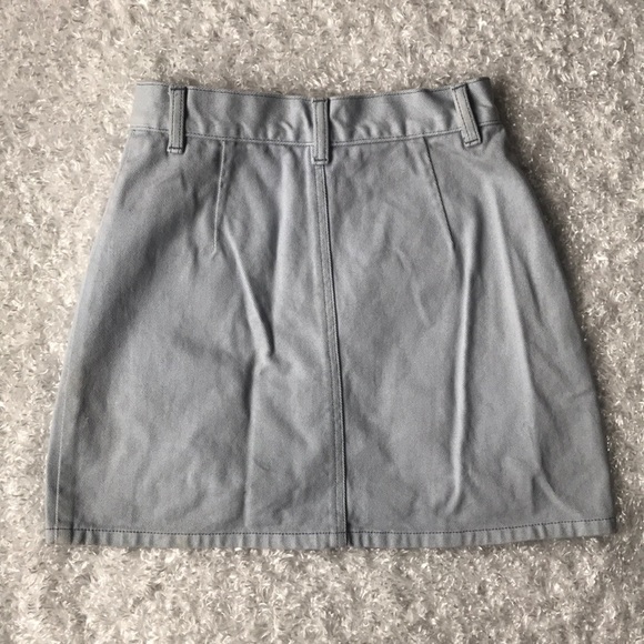 Mink Pink icey blue denim skirt - Picture 3 of 4